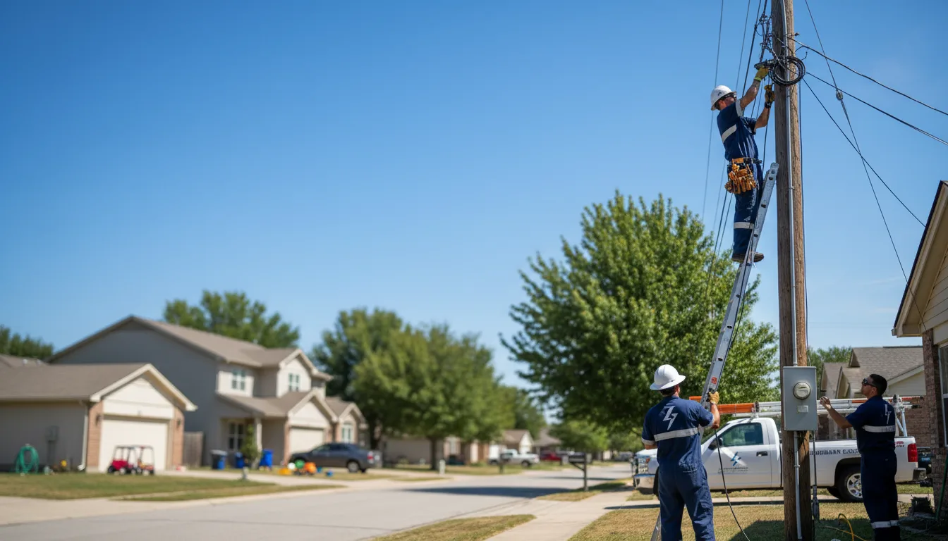 Residential electrician providing installation services in Darrouzett, TX